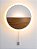 Arandela de Parede LED 15cm 10W 3000K 800LM Bivolt em Metal Palha e Acrílico - Imagem 1
