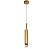 Pendente LED 5W 3000K 500LM Bivolt Metal Dourado e Cristal com Cabo de 1,5M - Imagem 1