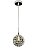 Pendente 12CM G9×1 Metal Cromado com Cristal e Cabo de 1,5M - Imagem 1