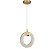 Pendente LED 15CM 6W 3000K Bivolt Metal Dourado e Cristal com Cabo de 1,5M - Imagem 1