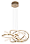 Pendente LED 56x20cm 43W 3500K Bivolt Metal Dourado e Silicone com Cabo de 1,5m - Imagem 1