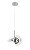 Pendente LED 18×10CM 4W 400LM 3000K Bivolt Metal Cromado e Acrílico - Imagem 1