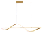 Pendente LED 120cm 30W 2100lm 3000K Bivolt Alumínio Dourado e Silicone com Cabo de 2m - Imagem 1