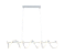 Pendente de Alumínio Branco e Silicone 100×18CM 125W 3000K 8750LM Bivolt - Imagem 1
