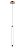 Pendente 4×42CM 9W 675LM 3000K Bivolt Metal Dourado + Acrílico Cabo 2M - Imagem 1