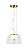 Pendente LED 22×13CM 12W 1200LM 3000K Bivolt Metal Bronze e Vidro Transparente - Imagem 1
