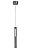 Pendente LED 32,5×4CM 7W 3000K 350LM Bivolt Metal Cinza e Acrílico com Cabo de 1,5M - Imagem 1