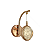 Arandela de Parede LED 7W 3000K 700lm Bivolt em Metal Dourado e Cristal - Imagem 1