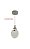 Pendente LED 13cm 5W 3000K 500lm Bivolt Metal Cromado e Cristal Transparente com Cabo de 2m - Imagem 1