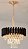 Pendente de Cristal Redondo Ø40x29cm para 5 Lâmpadas E14 em Metal Preto e Cristal Transparente - Imagem 1