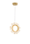 Pendente LED 20CM 6W 450LM 3000K Bivolt Metal Dourado e Acrílico com Cabo de 2M - Imagem 1