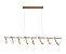 Pendente LED Circular 120CM 103W 7725LM 3000K Bivolt Metal Dourado e Silicone com Cabo de 1,5M - Imagem 1