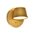 Arandela com Interruptor Luz Direta e Indireta 12×12CM 14W 3000K 1400LM Bivolt Metal Dourado e Acrílico - Imagem 1