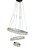Pendente de Cristal LED com Controle Remoto 90W 3000K 4000K 6000K 4500LM Bivolt Metal Cromado e Cristal 20x40x60cm - Imagem 1