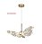 Pendente Mini Borboleta 20×14CM 8W 800LM 3000K Bivolt Metal Dourado + Acrílico Cabo: 2M - Imagem 1