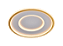 Plafon LED 40cm 49W 3000K Bivolt Metal Dourado e Silicone - Imagem 1