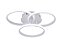 Plafon LED 45W 3375LM 3000K 4000K 6000K Bivolt Metal Branco e Silicone 25x25x25cm - Imagem 1