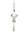 Pendente 10×35cm G4 Metal Cromado e Vidro com Cabo de 1,5m - Imagem 1