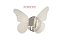 Arandela Mini Borboleta LED 6W 3000K Bivolt Metal Cromado e Acrílico 24x18cm - Imagem 1