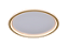 Plafon LED Redondo 40cm 49W 3000K Bivolt Metal Dourado e Silicone - Imagem 1