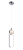 Pendente Cilíndrico de Cristal 10x30CM 17W 1275LM 3000K Bivolt Metal Cromado com Cabo de 2M - Imagem 1
