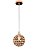 Pendente de Cristal Rosé 12cm para 1 Lâmpada G9 Bivolt com Cabo de 1,5m - Imagem 1