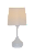 Abajur de Mesa Branco com Cúpula de Linho - Imagem 1