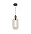Pendente de Metal Preto e Cristal LED 5W 3000K Bivolt com Cabo de 2M - Imagem 1