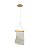 Pendente LED 5W 3000K Bivolt Metal Dourado e Acrílico com Cabo de 1,5M - Imagem 1