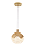 Pendente LED 15CM 8W 600LM 3000K Bivolt Metal Dourado e Plástico com Cabo de 1,5M - Imagem 1