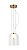 Pendente de Metal Bronze com Vidro Transparente 16×17CM 7W 700LM 3000K Bivolt - Imagem 1