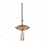 PENDENTE ORION ROSE GOLD 6+2W 3000K - Imagem 1