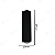 ARANDELA MINI 2FACHOS 2X1 3000K PRETO - Imagem 2