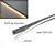 Perfil Slim com Led Acoplado de Embutir Preto 3000K - 2 Metros - Imagem 2