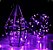 Cordão De Cobre 100 LEDs Fio de Fada 10 Metros Roxo Pilha e USB - Imagem 3