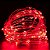 Cordão de Cobre 100 LEDs Fio de Fada 10 Metros Vermelho Pilha e USB - Imagem 1