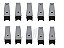 Kit de 10 Abraçadeiras para Mangueira LED Neon - Imagem 1