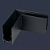 CONECTOR TRILHO L MAGNETICO PRETO - Imagem 4