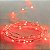 Kit com 1000 Fio de Fada Cordão Cobre 10 LED 1M Vermelho Bateria - Imagem 1