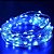 Kit com 1000 Fio de Fada Cordão Cobre 20 LED 2M Azul Bateria - Imagem 1