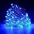 Kit com 200 Fio de Fada Cordão Cobre 30 LED 3M Azul Pilha AA - Imagem 1