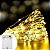 Kit com 200 Fio de Fada Cordão Cobre 50 LED 5M Pilha AA Branco Quente - Imagem 1