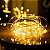Kit com 50 Fio de fada Cordão Cobre 200 LED 4M Bivolt Amarelo - Imagem 1