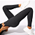 Calça Legging Canelada Premium de Cintura Alta Sem Costura Academia Feminina Elástica e Fitness - Imagem 3
