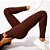 Calça Legging Canelada Premium de Cintura Alta Sem Costura Academia Feminina Elástica e Fitness - Imagem 4