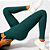 Calça Legging Canelada Premium de Cintura Alta Sem Costura Academia Feminina Elástica e Fitness - Imagem 5