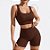 Conjunto Fitness Feminino Short Canelado Sem Costura com Top Bojo Removível Academia Treino Yoga - Imagem 1