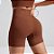 Conjunto Fitness Feminino Short Canelado Sem Costura com Top Bojo Removível Academia Treino Yoga - Imagem 4