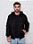 Jaqueta Masculina Dupla Face Com Capuz Preto - Imagem 1