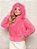 casaco feminino peluciado com punho pink - Imagem 1